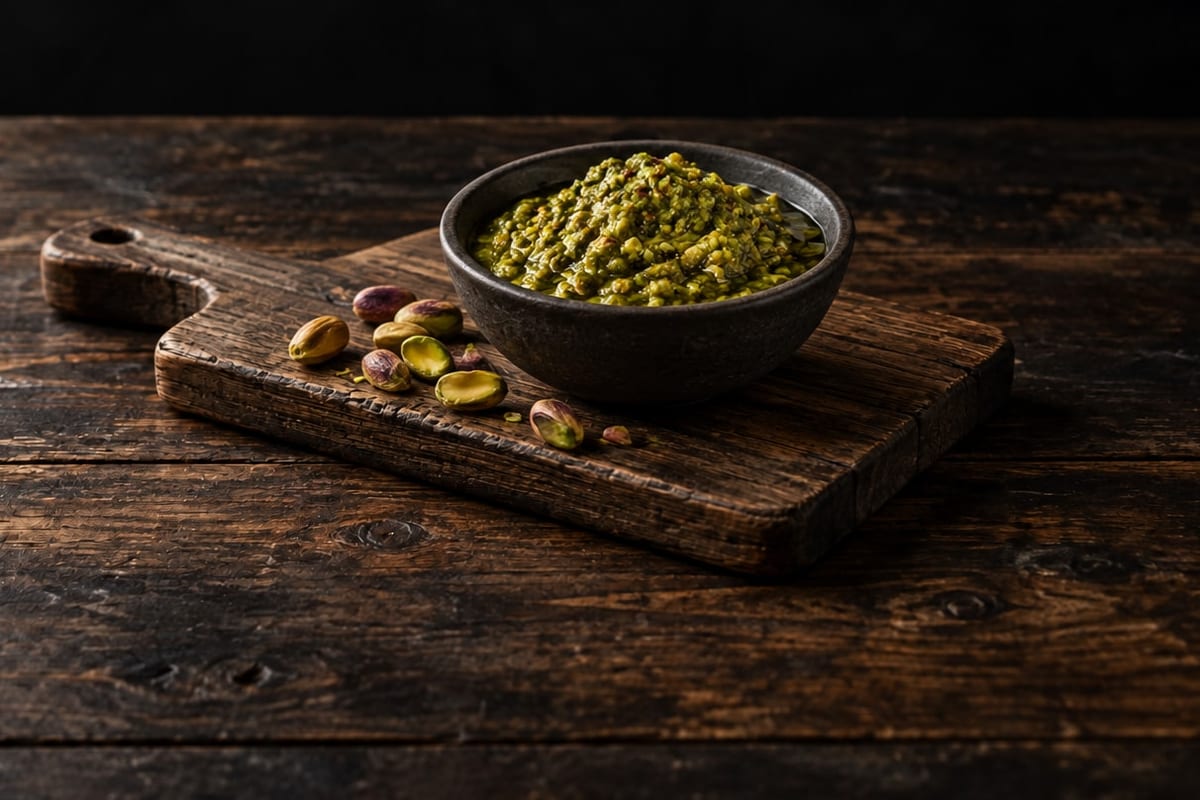 Pesto pistacjowe - Sycylia, pistacje z Bronte